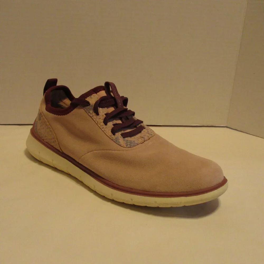 Cole Haan Shoes Zerogrand Woman Size 10 Pink Red White Athletic Outdoor Shoes